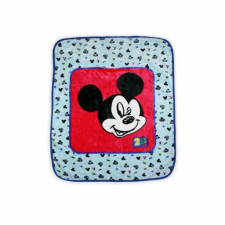 Disney Mickey egér baba takaró kisfiúknak - 110 x 140 cm - világoskék lakástextília