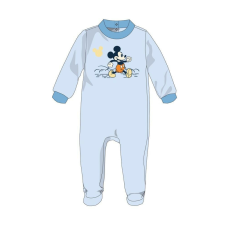 Disney Mickey egér baba velúr rugdalózó - világoskék - 1-3 hónapos babának rugdalózó