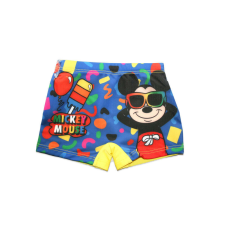Disney Mickey egér fürdő boxer kisfiúknak - Mickey mouse felirattal - sárga - 98 gyerek fürdőruha