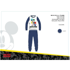 Disney Mickey egér gyerek jersey pizsama - pamut pizsama - sötétkék - 116