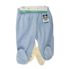 Disney Mickey Egér kék, vajszín baba nadrágok