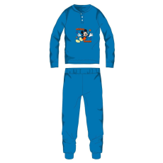  Disney Mickey egér pamut flanel pizsama - téli vastag gyerek pizsama - világoskék - 110