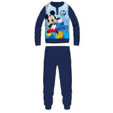  Disney Mickey egér polár pizsama - téli vastag gyerek pizsama - sötétkék - 122