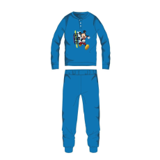  Disney Mickey egér téli pamut gyerek pizsama - interlock pizsama - világoskék - 116