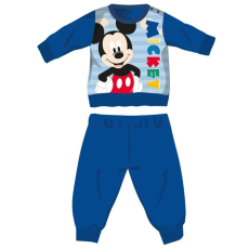  Disney Mickey egér téli vastag baba pizsama - pamut flanel pizsama - középkék - 92