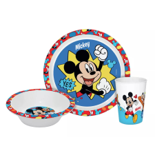 Disney Mickey étkészlet, micro műanyag szett - díszdobozban babaétkészlet