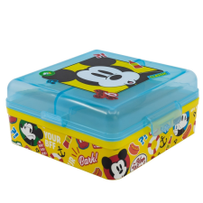 Disney Mickey Fun-Tastic több rekeszes uzsonnás doboz, szendvicsdoboz uzsonnás doboz