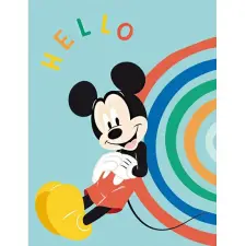  Disney Mickey Hello polár takaró 100x140cm lakástextília