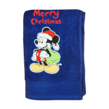 Disney Mickey hímzett frottír törölköző Karácsony (140X70) babatörülköző, kifogó