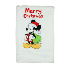  Disney Mickey hímzett frottír törölköző Karácsony (140X70) lakástextília