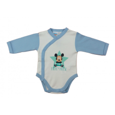 Disney Mickey hosszú ujjú elöl patentos baba body kombidressz, body