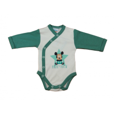 Disney Mickey hosszú ujjú elöl patentos baba body kombidressz, body