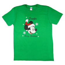  Disney Mickey karácsonyi férfi póló nagypapáknak férfi póló