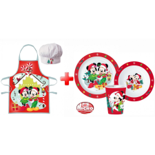  Disney Minnie and Mickey Karácsonyi kötény és műanyag étkészlet szett lakástextília