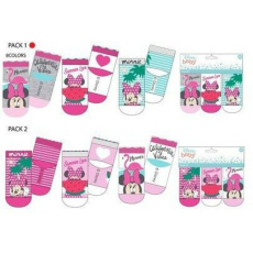  Disney Minnie baba zokni, 3 pár/csomag (0-6 hónap) alsó sor