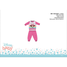 Disney Minnie egér baba pizsama - jersey pamut pizsama - sötétrózsaszín - 92 gyerek hálóing, pizsama