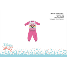 Disney Minnie egér baba pizsama - jersey pamut pizsama - sötétrózsaszín - 92 gyerek hálóing, pizsama