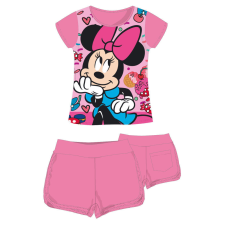 Disney Minnie egér pamut nyári együttes - póló-rövidnadrág szett - rózsaszín - 122 gyerek ruha szett