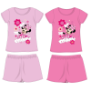  Disney Minnie egér pamut nyári együttes - póló-rövidnadrág szett - rózsaszín - 98