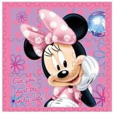 Disney Minnie egér szivacs 9 db-os szőnyeg puzzle (37850) játszószőnyeg