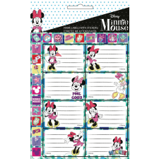 Disney Minnie füzetcímke matricával 16 db-os füzetcímke