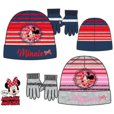 Disney Minnie Gyerek sapka + kesztyű szett kék 52