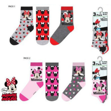 Disney Minnie gyerek zokni 3 PÁR/CSOMAG! (2 munkanapos kiszállítás)