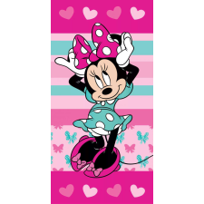 Disney Minnie Hearts fürdőlepedő, strand törölköző 70x140cm babatörülköző, kifogó