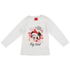 Disney Minnie hosszú ujjú karácsonyi lányka póló - 110-es méret