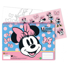 Disney Minnie Joy A/4 spirál vázlatfüzet 40 lapos matricával füzet
