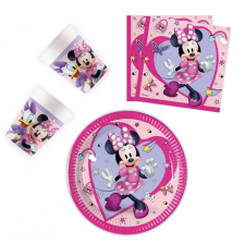 Disney Minnie Junior party szett 36 darabos, 20 cm-es tányérral party kellék