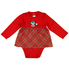 Disney Minnie karácsonyi szoknyás baba body piros - 80-as méret kombidressz, body