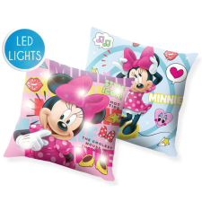  Disney Minnie LED világító párna, díszpárna 40x40 cm lakástextília