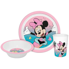  Disney Minnie Mermaid étkészlet, micro műanyag szett Dobozban babaétkészlet