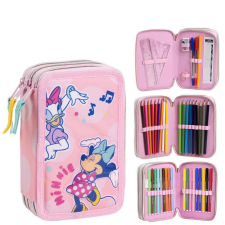 Disney Minnie Music tolltartó töltött 3 emeletes tolltartó