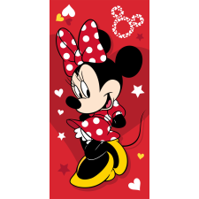 Disney Minnie Pretty in Red fürdőlepedő, strand törölköző 70x140cm lakástextília