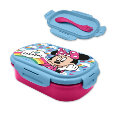 Disney Minnie Rainbows szendvicsdoboz + evőeszköz szett babaétkészlet