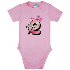 Disney Minnie szülinapos rövid ujjú baba body 2 éves rózsaszín - 98-as méret kombidressz, body