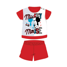 Disney Nyári rövid ujjú pamut baba pizsama - Disney Mickey egér - piros - 86 gyerek hálóing, pizsama