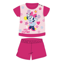 Disney Nyári rövid ujjú pamut baba pizsama - Disney Minnie egér - csillagos - pink - 92 gyerek hálóing, pizsama