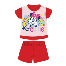 Disney Nyári rövid ujjú pamut baba pizsama - Disney Minnie egér - piros - 92 gyerek hálóing, pizsama