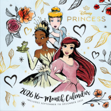  DISNEY PRINCESS - Broschürenkalender im Format 30 x 30 naptár, kalendárium