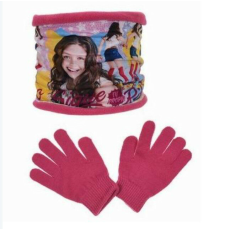  Disney Soy Luna gyerek sál, snood + kesztyű szett