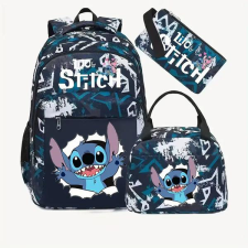  Disney Stitch 3 darabos táska szett – Hátizsák + Ebédtáska + Tolltartó UM2907055 iskolatáska