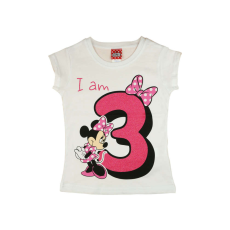 Disney szülinapos lány Póló - Minnie Mouse (3 éves) - 98-as méret
