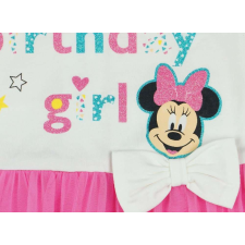 Disney szülinapos rövid ujjú Kislány ruha - Minnie Mouse - fehér lányka ruha