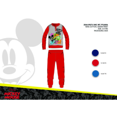Disney Téli pamut interlock gyerek pizsama - Disney Mickey egér - piros - 116