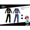 Disney Téli pamut interlock női pizsama - Disney Minnie egér - Minnie Everything felirattal - fekete - M