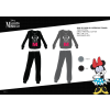Disney Téli pamut interlock női pizsama - Disney Minnie egér - szürke - M