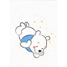  Disney textil-tetra kifogó  140*140 cm - Micimackó (kék) babaápolási kellék